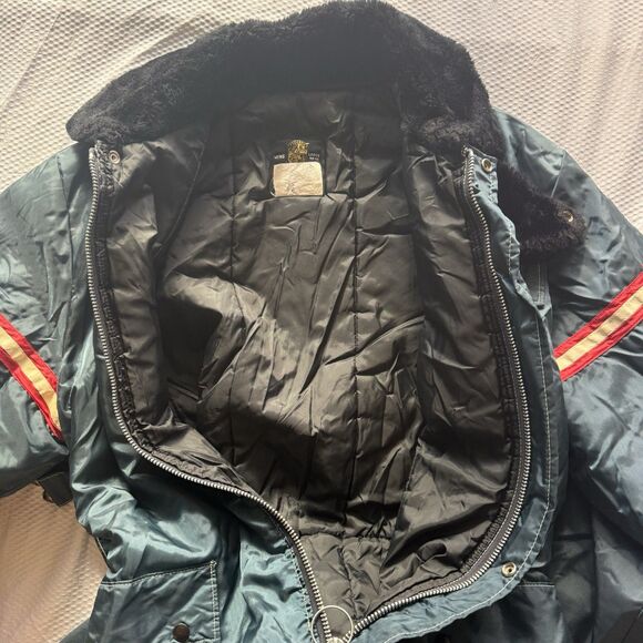 Vintage 70s Stearns Men’s Large 44-46 USA Snowmobile Suit Nylon Insulated - Picture 15 of 16